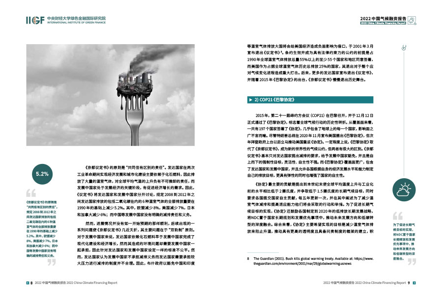 2022中国气候融资报告年报设计案例